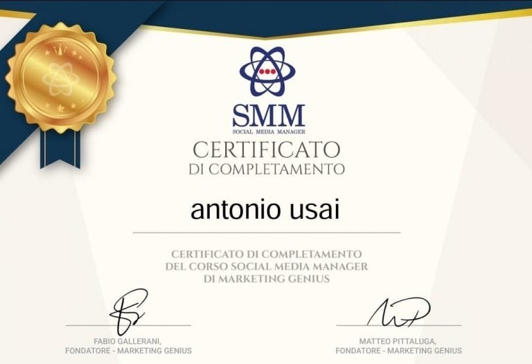 Antonio Usai - Sardinia Brand Management (Social Media Manager)